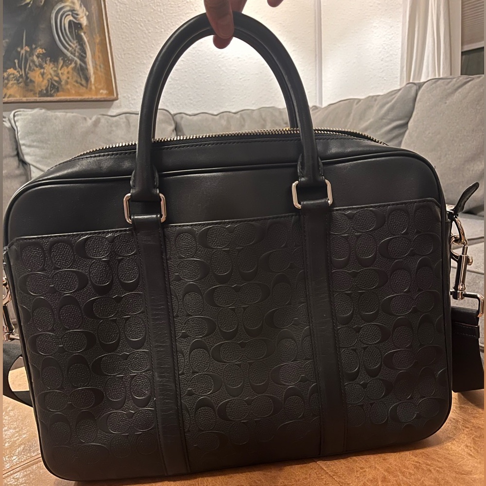 Coach Mens Perry Leather Briefcase